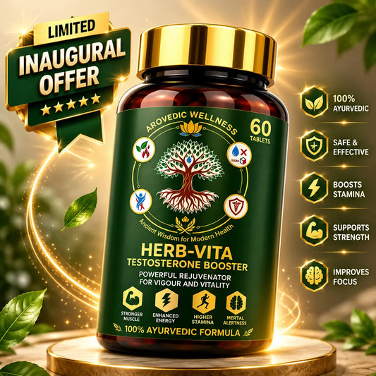 Premium Ayurvedic Testosterone Booster for Men Arovedic Wellness